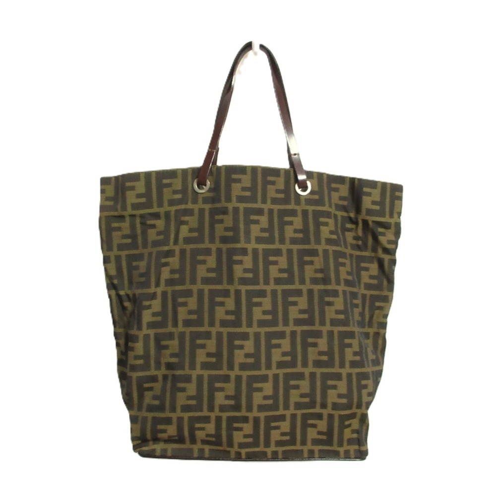 FENDI Zucca Canvas Tote Bag 2201-26598 Brown Women's